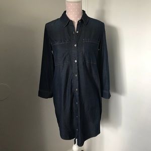7 FOR ALL MANKIND jean button up dress